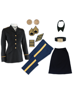 Enlisted Female Dress Blue Elite Package NCO CPL-CSM without Cap