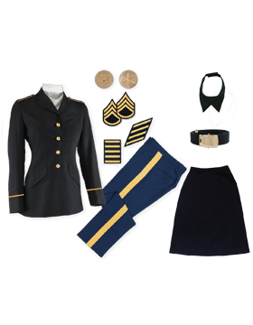 Enlisted Female Dress Blue Premier Package Enlisted CPL-CSM without Cap