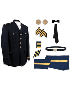 Enlisted Male Dress Blue Elite Package NCO CPL-CSM without Cap