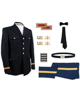Officer Cap Braid US Army Service Uniform Chemical Corps Dress Blue