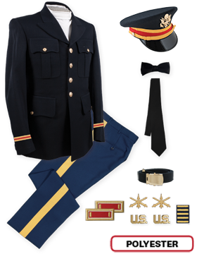 Male Dress Blue Package Polyester Officer with Cap (Company Grade)