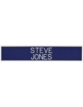 Air Force Smooth Plastic Name Tag, 2 Lines