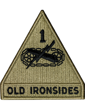 1st Armor Division Scorpion Patch with Fastener