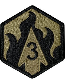 3rd Chemical Brigade Scorpion Patch with Fastener