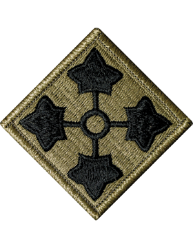 4th Infantry Division Scorpion Patch with Fastener