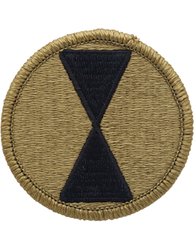 7th Infantry Division Scorpion Patch with Fastener