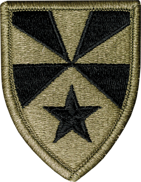 7th Army Support Command Scorpion Patch with Fastener