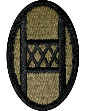 30th Armored Brigade Scorpion Patch with Fastener