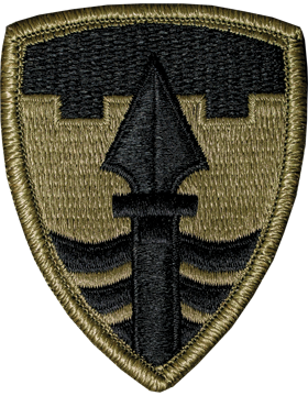 43rd Military Police Brigade Scorpion Patch with Fastener