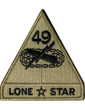49th Armor Division with Tab Scorpion Patch with Fastener