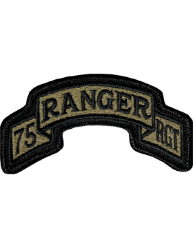 75th Ranger Regiment Headqarters Scroll Scorpion Patch with Fastener