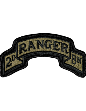 75th Ranger Regement 2nd Battalion Scroll Scorpion Patch without Fastener