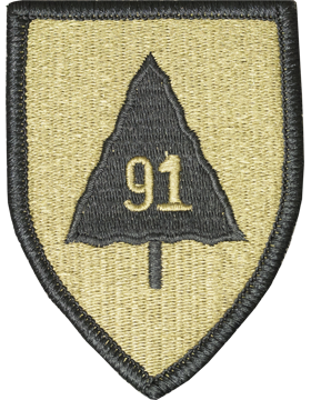 91st Infantry Divison Scorpion Patch with Fastener