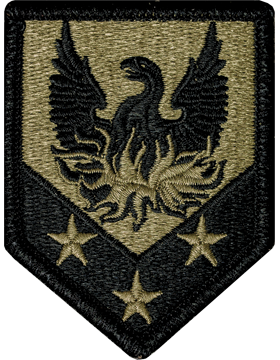 110th Combat Support Brigade Scorpion Patch with Fastener