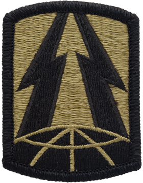 335th Signal Brigade Scorpion Patch with Fastener