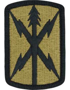 516th Signal Brigade Scorpion Patch with Fastener
