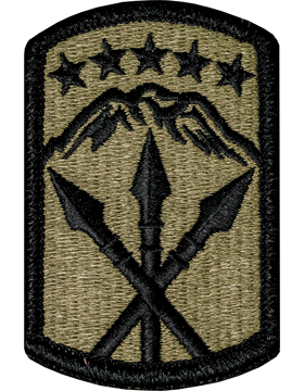 593rd Sustainment Brigade Scorpion Patch with Fastener