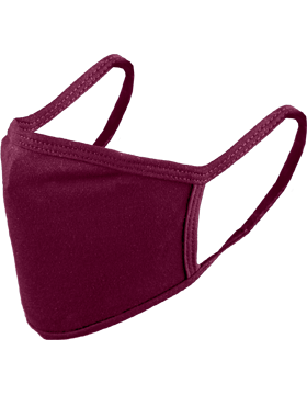 Antimicrobial Cloth Face Mask Burgundy with Matching Ear Straps