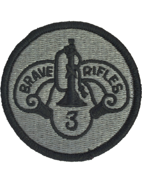 3rd Cavalry Regiment ACU Patch with Fastener