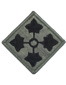 4th Infantry Division ACU Patch with Fastener