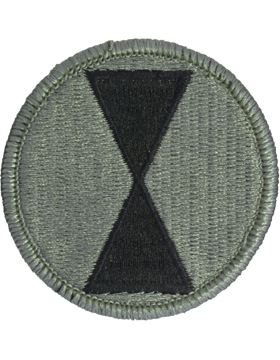 7th Infantry Division ACU Patch with Fastener