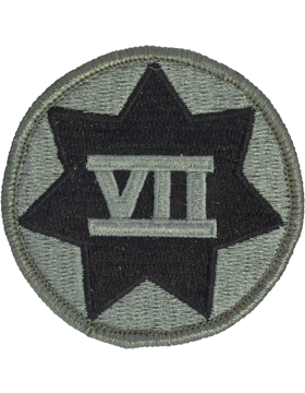 7th (VII) Corps ACU Patch with Fastener