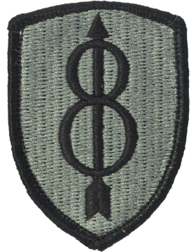 8th Infantry Divison ACU Patch with Fastener