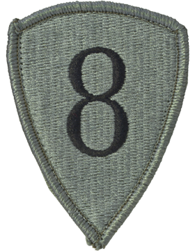 8th Personnel Command ACU Patch with Fastener