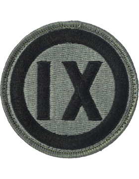 9th (IX) Corps ACU Patch with Fastener