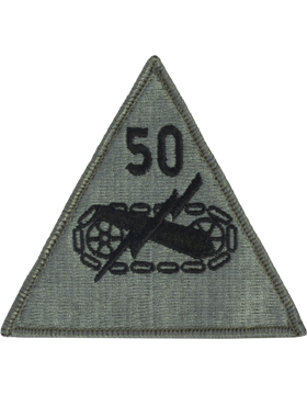 50th Armor Division ACU Patch with Fastener