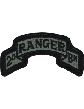 75th Ranger Regiment 2nd Battalion Scroll ACU Patch with Fastener