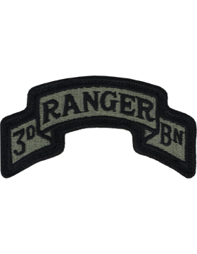 75th Ranger Regiment 3rd Battalion Scroll ACU Patch with Fastener