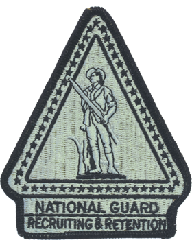 National Guard Recruiting and Retention ACU Patch with Fastener