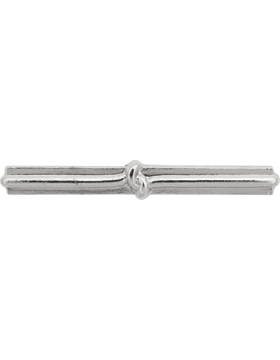 Ribbon Device Silver 1 Knot G.C. Clasp