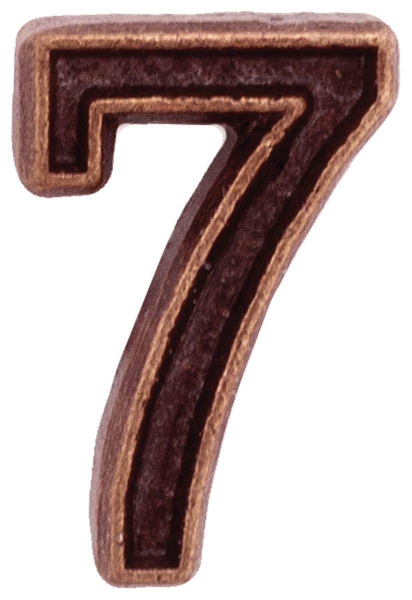 Ribbon Device 3/16 Bronze Number Seven