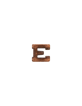 Ribbon Device, Bronze Letter E