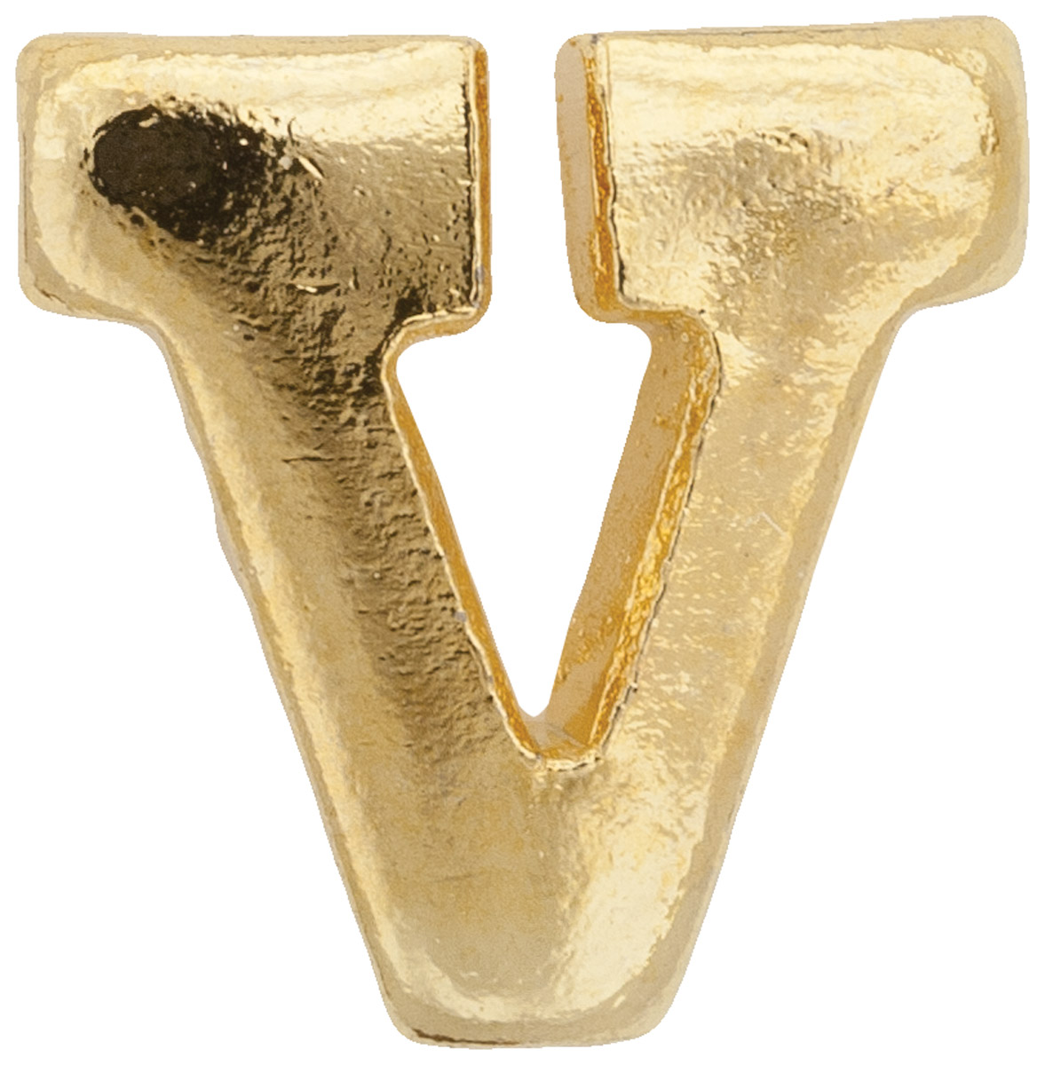 Ribbon Device, Gold Letter V | US Military