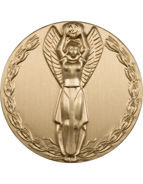 ROTC Medal Insert (RC-MI205A) Winged Victory Insert Gold 2in