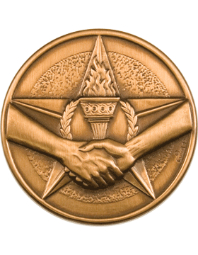 ROTC Medal Insert (RC-MI209A) Achievement with  Star Torch & Hand Insert Bronze 