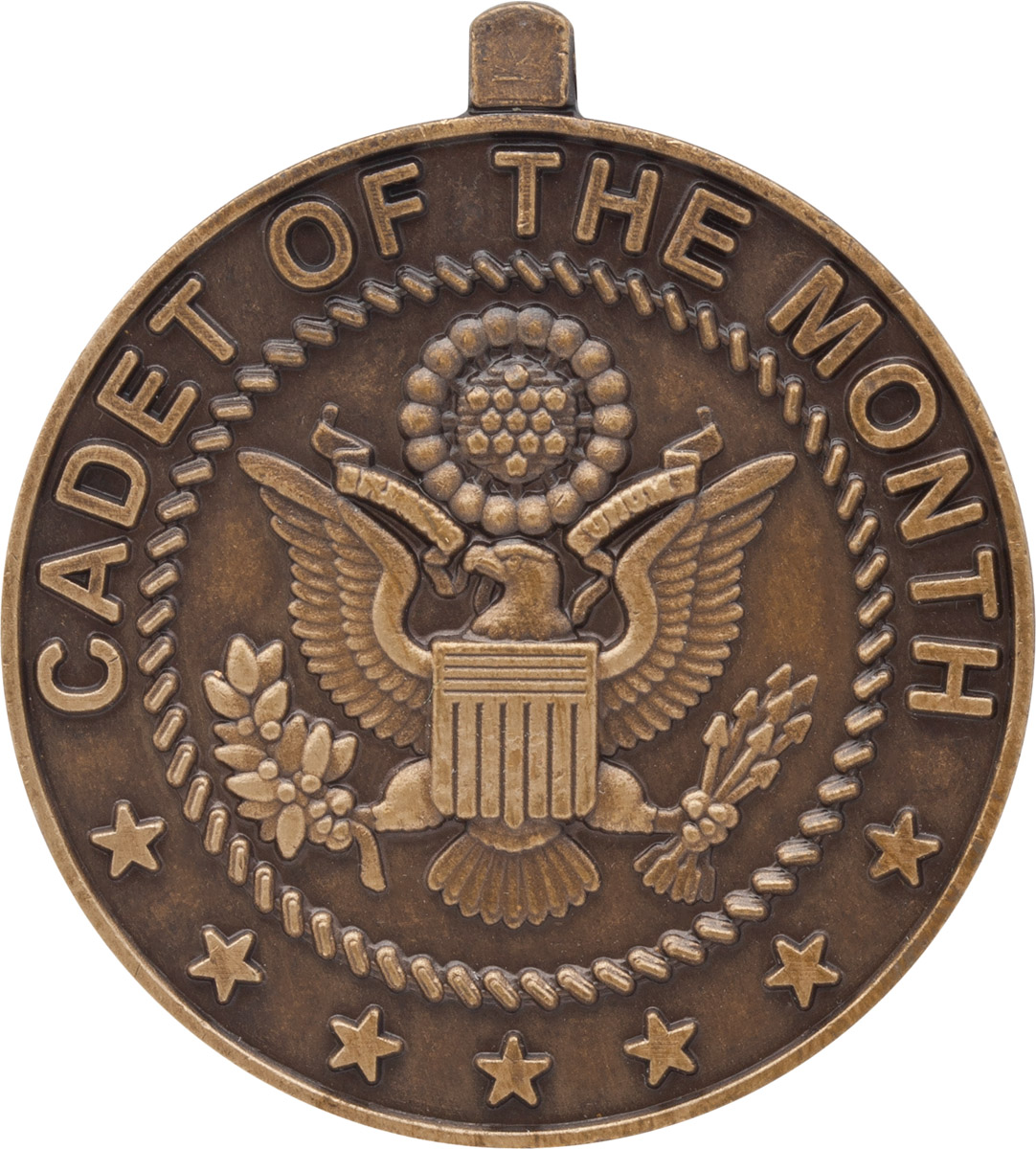 ROTC Medal (RCML145C) Cadet Of The Month Bronze US Military