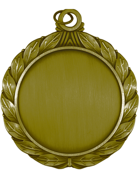 Medal with Wreath for 2in Insert or Engraving