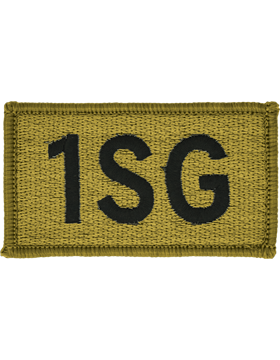 1SG Bagby Green Leadership Patch with Fastener