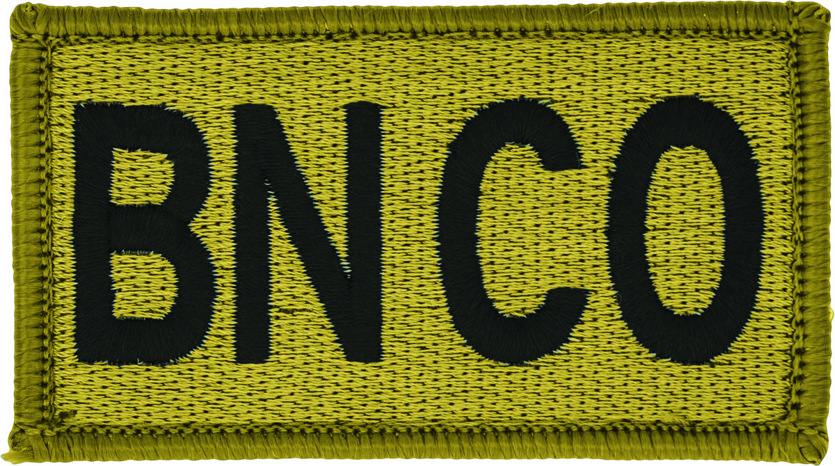 BN CO Bagby Green Leadership Patch with Fastener