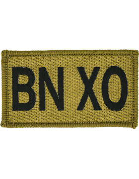BN XO Bagby Green Leadership Patch with Fastener