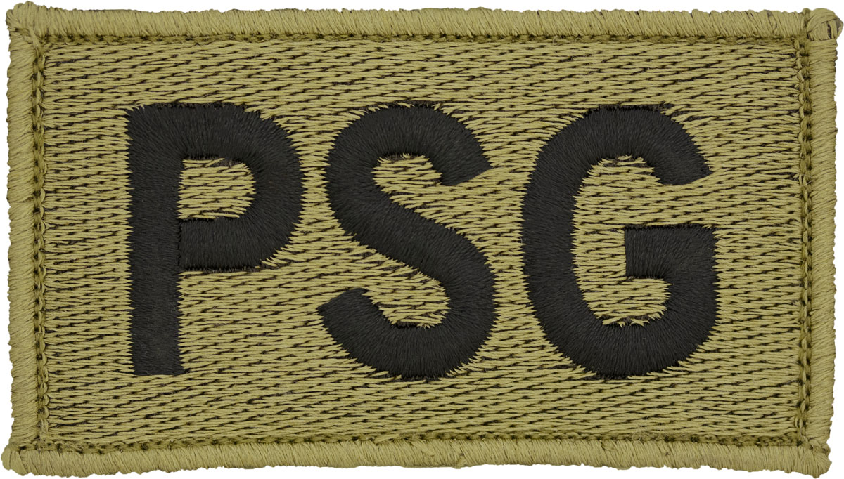 PSG Bagby Green Leadership Patch with Fastener