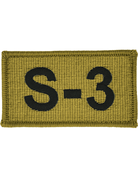S-3 Bagby Green Leadership Patch with Fastener