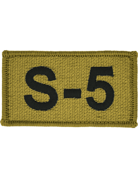 S-5 Bagby Green Leadership Patch with Fastener