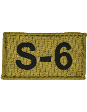 S-6 Bagby Green Leadership Patch with Fastener