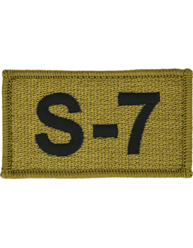 S-7 Bagby Green Leadership Patch with Fastener