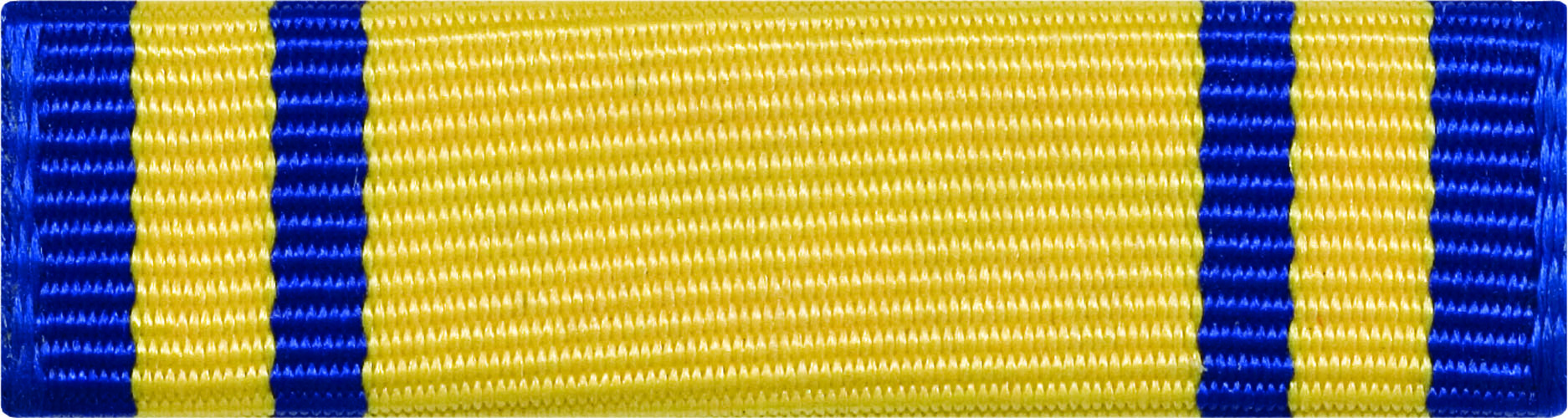 ROTC Ribbon (RCR703) Perfect Attendance Blue and Yellow (L3)